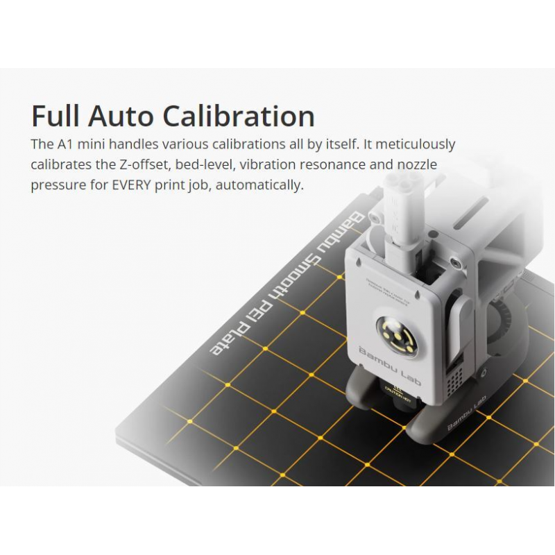 Bambu Lab A1 Mini 3D Printer – Compact, High-Precision & Fast Printing | 180x180x180mm Build Volume
